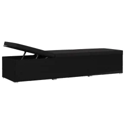 VidaXL 3-tlg. Garten-Sonnenliegen Mit Teetisch Poly Rattan Schwarz -Garten- & Gewächshäuser Geschäft b010d499aabad478e229301a9825f170