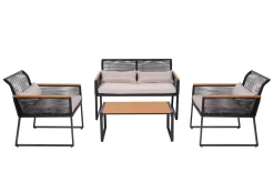 Mendler Garten-Garnitur HWC-K42, Gartenlounge Lounge-Set Sitzgruppe Sofa, Seilgeflecht Rope Polywood Stahl, Polster Hellgrau 25 Mendler Garten-Garnitur HWC-K42, Gartenlounge Lounge-Set Sitzgruppe Sofa, Seilgeflecht Rope Polywood Stahl, Polster Hellgrau -Garten- & Gewächshäuser Geschäft b061851eee1e639d86bf66c1427bc014