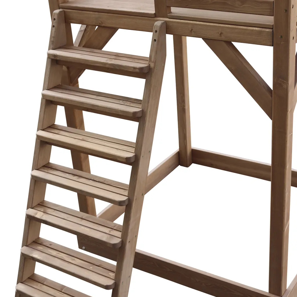 AXI Beach Tower Spielturm Aus Holz In Braun | Spielhaus Für Kinder Mit Grauer Rutsche Und Sandkasten | Stelzenhaus Für Den Garten 10 AXI Beach Tower Spielturm Aus Holz In Braun | Spielhaus Für Kinder Mit Grauer Rutsche Und Sandkasten | Stelzenhaus Für Den Garten – Bild 10