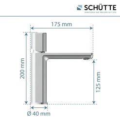 Schütte SCHÜTTE Waschtischarmatur NEW YORK, Wasserhahn Bad Mit Pop Up Abflussstopfen In Chrom -Garten- & Gewächshäuser Geschäft b094b1626f57186f54f995f57547cc4b