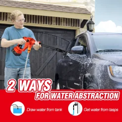 Yofidra ONEVAN 6-in-1 Bürstenlos Hochdruckreiniger Autowaschpistole Garten Hochdruckpistole Mit 2 Akkus -Garten- & Gewächshäuser Geschäft b0c43f80a8d54f341cf222ccffb89c64