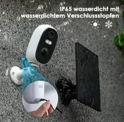 IeGeek 2K 3MP Überwachungskamera Aussen Akku Mit Solarpanel 32G SD-Karte, WLAN Kamera Outdoor Mit Farbnachtsicht, PIR Bewegungsmelder, 2-Wege Audio, Cloud Storage, IP65, 2,4 GHz 20 IeGeek 2K 3MP Überwachungskamera Aussen Akku Mit Solarpanel 32G SD-Karte, WLAN Kamera Outdoor Mit Farbnachtsicht, PIR Bewegungsmelder, 2-Wege Audio, Cloud Storage, IP65, 2,4 GHz -Garten- & Gewächshäuser Geschäft b11906887ea510fbec57f15426977a77