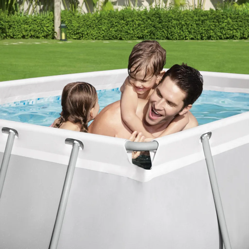 Bestway 56629 Power Steel Rechteckig Aufstellpool 282x196x84cmGestalten: Rechteckig, Maße: 0 - 2,99 M, Filterpumpe: 58381 6 Bestway 56629 Power Steel Rechteckig Aufstellpool 282x196x84cmGestalten: Rechteckig, Maße: 0 - 2,99 M, Filterpumpe: 58381 – Bild 6