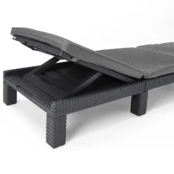 ALLIBERT By KETER Allibert Sonnenliege Daytona, Graphitgrau -Garten- & Gewächshäuser Geschäft b17adc26df38d00e87b3fb378167d107