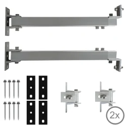Zelsius Universal Solarmodul Halterung, Verstellbarer Winkel, Aluminium Montageset Für Zwei Panele -Garten- & Gewächshäuser Geschäft b1af85c609f4b459a03e1466d788b91c