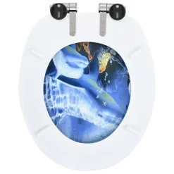 VidaXL Toilettensitz Mit Soft-Close-Deckel MDF Delphine-Design -Garten- & Gewächshäuser Geschäft b1c03def772dc8b30f620a451c656f55