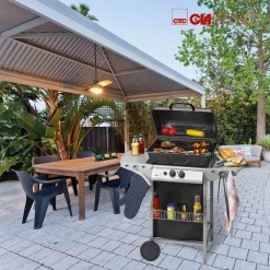 Clatronic GG 3590 Gasgrill 2 Brenner, 2 Heizzonen Für Individuelle Temperatursteuerung, Stufenlose Temperatureinstellung, Herausnehmbarer Fettauffangbehälter, Temperaturanzeige -Garten- & Gewächshäuser Geschäft b21191032c05d1ca3aa2b876d3d93837