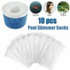 Jesunfuzhu 10 Stück Pool Skimmer Socken, Pool Filter Saver Socken Skimmer Filter Netz Für Korb Pool Zubehör