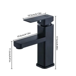 Jinaishop Schwarz Wasserhahn Bad Einhandmischer Waschtischarmaturen, Wasserhahn Aufsatzwaschbecken Für Badezimmer -Garten- & Gewächshäuser Geschäft b2498204d66f63c98db4a6ade53d2f0a
