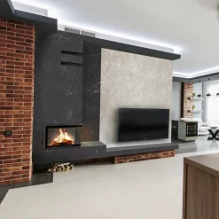 Kratki Wasserführender Kamineinsatz MBM Rechts 12 KW Ø 180