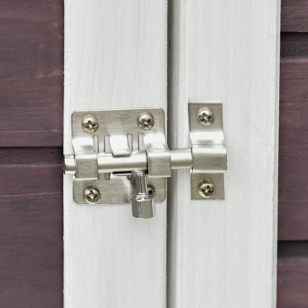 PawHut Zwerghühnerstall Mit Auslauf Nistkasten Zwerghühnerhaus Mit Stange Massivholz Dunkelrot 200 X 73,5 X 130 Cm 9 PawHut Zwerghühnerstall Mit Auslauf Nistkasten Zwerghühnerhaus Mit Stange Massivholz Dunkelrot 200 X 73,5 X 130 Cm – Bild 9