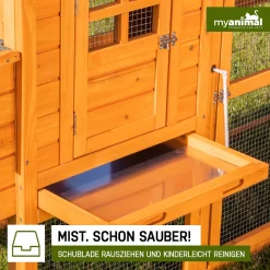 MyAnimal XXXL Hühnerstall MH-13 - Wetterfest & Winterfest - Hochwertiges Kiefernholz (Braun) - Für 8 Hühner - Nistkästen - Etagen Mit Rampen - Sitzstange - Türverriegelungen - Hühnerhaus L-Form 15 MyAnimal XXXL Hühnerstall MH-13 - Wetterfest & Winterfest - Hochwertiges Kiefernholz (Braun) - Für 8 Hühner - Nistkästen - Etagen Mit Rampen - Sitzstange - Türverriegelungen - Hühnerhaus L-Form -Garten- & Gewächshäuser Geschäft b27d8e3d7c9f1c2d4073f521ac4f0e1f