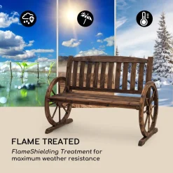 Blumfeldt Murnau Gartenbank Aus Echtholz - Dekorative Bank , Flammenbehandelt: Flame Shielding Treatment , Künstlicher Alterungseffekt , Einfacher Zusammenbau , Komplett Aus Tannenholz , Braun 10 Blumfeldt Murnau Gartenbank Aus Echtholz - Dekorative Bank , Flammenbehandelt: Flame Shielding Treatment , Künstlicher Alterungseffekt , Einfacher Zusammenbau , Komplett Aus Tannenholz , Braun -Garten- & Gewächshäuser Geschäft b28d178230b006174deda542a1f9a9f2