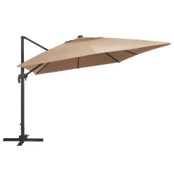 VidaXL Ampelschirm Mit LED-Leuchten Und Aluminium-Mast 400x300cm Taupe -Garten- & Gewächshäuser Geschäft b29544acad284a330ea4fce7c6c59a5b