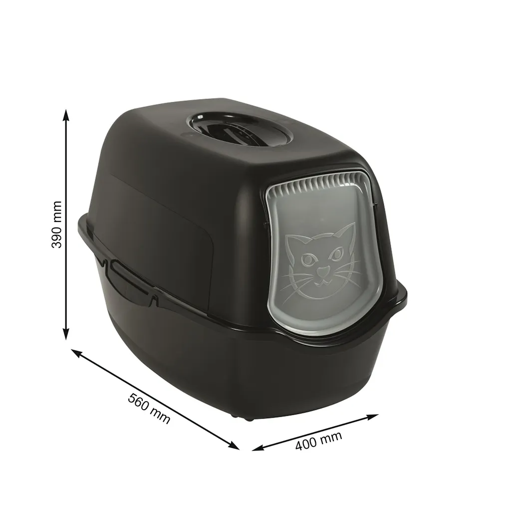 Rotho MyPet Toilettenhaus - Sandbeige-Schwarz (recyceltes PP) - 56 X 40 X 39 Cm 5 Rotho MyPet Toilettenhaus - Sandbeige-Schwarz (recyceltes PP) - 56 X 40 X 39 Cm – Bild 5