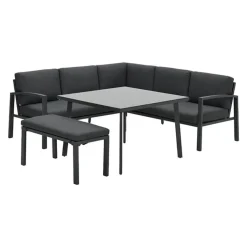 Garden Impressions Lounge/Dining Set Wellington 5-tlg. Aluminium Carbon Black -Garten- & Gewächshäuser Geschäft b313f45e6d06817197a96d5a59d9be8a