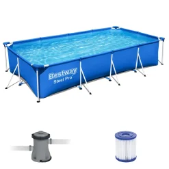 Bestway 56424 Rechteckig Aufstellpool Schwimmbad Steel Pro 400x211x81 CmGestalten: Rechteckig, Maße: 4 - 4,99 M, Filterpumpe: 58381 -Garten- & Gewächshäuser Geschäft b31f8064d9324ea292d3a8d215404430