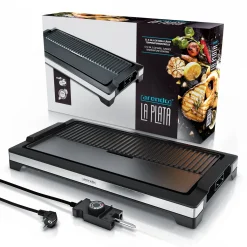 Arendo Tischgrill Elektrisch – XXL Elektrogrill Party Grill - Abnehmbare Platte - Fettauffangschale – Für BBQ, Steaks, Würstchen, Fisch, Gemüse Etc. – Indoor Und Outdoor - BPA-frei -Garten- & Gewächshäuser Geschäft b335a16af3720e22dd8aa85c8885663f