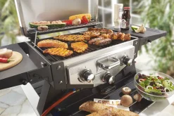 El Fuego Tischgasgrill Smoker "Medison" Silber Gasgrill/Grill/Steak/BBQ -Garten- & Gewächshäuser Geschäft b33b4c6957fb7b7de59c8f472cea12fd