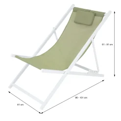 Progarden Lounger Gartenstuhl Falten Weiß/grün KO-FD4100170 -Garten- & Gewächshäuser Geschäft b357d29ddc8303357f2197beec5fb978