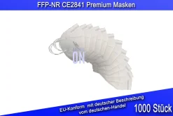 HANVICO 1000x FFP2 Maske Schutzmasken Atemschutzmasken, Hocheffiziente Filter-Einwegmasken CE2841 Weiß