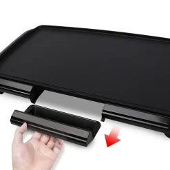 Aigostar Teppanyaki Tischgrill Elektrisch,Antihaftende Grillplatte,1800W,Verstellbarer Temperaturregler,Fettauffangschale. -Garten- & Gewächshäuser Geschäft b38beaca4c6386d3a3d855bd174eaa09