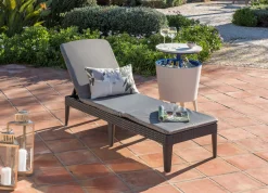 ALLIBERT By KETER Allibert Sunlounger Liege Jaipur Inkl. Auflage, Farbe Graphit/Grau -Garten- & Gewächshäuser Geschäft b3e5447b1608838fa092dbb91fc6e083