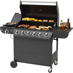 El Fuego® Gasgrill Columbus 6+1 AY0564 -Garten- & Gewächshäuser Geschäft b3f0fd0b20eefb1472d6a8d5f7953af5