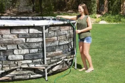 Bestway® Power Steel™ Comfort Jet Series™ Frame Pool-Set Mit Filterpumpe 610 X 366 X 122 Cm, Steinwand-Optik (Naturstein), Oval -Garten- & Gewächshäuser Geschäft b42da1cae81e1a8bd067d1d11e25d38d