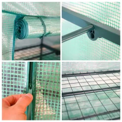 EINFEBEN Foliengewächshaus Gewächshäuser Treibhaus Tomatenhaus Pflanzenhaus Grün 200*80*170CM -Garten- & Gewächshäuser Geschäft b464d146423f96d8f270cddfa225bfab