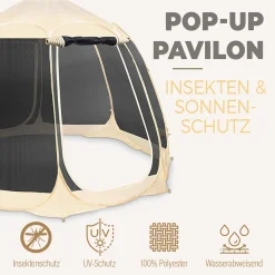 Swing&Harmonie Pavillon Garten PopUp Pavilon Zelt Partyzelt Gartenzelt Iglu Event Pavillion Moskitonetz Sonnenschutz - 10FT - 300cm Anthrazit 13 Swing&Harmonie Pavillon Garten PopUp Pavilon Zelt Partyzelt Gartenzelt Iglu Event Pavillion Moskitonetz Sonnenschutz - 10FT - 300cm Anthrazit -Garten- & Gewächshäuser Geschäft b490aa9bcc56223a63cd8aaf632bd380