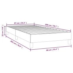 VidaXL Boxspringbett Rosa 90x200 Cm Samt -Garten- & Gewächshäuser Geschäft b4b08213e491862029cedb5fc1ea09b4