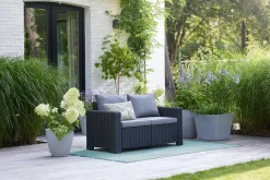 Allibert By Keter Loungesofa California 2-sedačka Vrátane Vankúšov -Garten- & Gewächshäuser Geschäft b4b90f38096fc9b61c81cdd4013d7a04