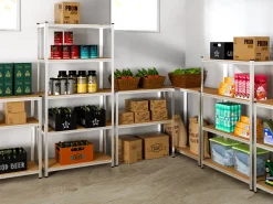 2x Monzana Schwerlastregal 170x75x30cm 350kg 5 MDF-Platten Regal Lagerregal Kellerregal Steckregal Werkstattregal -Garten- & Gewächshäuser Geschäft b4ea1d9d177f61f9b7736195c1c46553