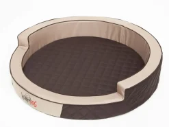 RINGO Hobbydog Hundebett - Katzenbett - Sofa - Schlafplatz - Hundematratze - Korb, R2 - Durchmesser 78 Cm, Braun