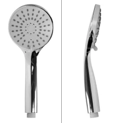 ECD Germany Regendusche Set, Rund, Hellgrau, Aus Edelstahl, Anti-Kalk Düsen, Duschbrause Brausekopf Regenduschkopf Einbauduschköpfe Überkopfürause Dusche Regen Duschset -Garten- & Gewächshäuser Geschäft b4fada4a713e4010517e2b5d7d526dc3