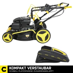 Craftfull Benzinrasenmäher CR-139-20, 46 Cm Schnittbreite, Benzin Rasenmäher Mit Radantrieb Inkl. Rasenkamm, 139cc, 3,2 KW / 4,5PS, Euro 5 Norm, 5in1, Marken Motor, GT-Markengetriebe, 8 Stufen Höhenverstellbar, 62 Liter Fangsack, Easy-Clean-Funktion -Garten- & Gewächshäuser Geschäft b4fb6ea9f7d78bd31630152bf08e0d05