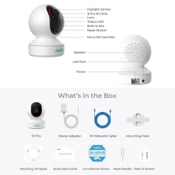 Reolink WLAN Überwachungskamera Innen 4MP, Schwenkbare IP-Kamera Indoor Mit Auto-Tracking, Personen-/Haustiererkennung, 2,4/5GHz WiFi, 2-Wege-Audio, IR-Nachtsicht, SD-Kartenslot, E1 Pro (Schwarz Und Weiß), 4 Stück 34 Reolink WLAN Überwachungskamera Innen 4MP, Schwenkbare IP-Kamera Indoor Mit Auto-Tracking, Personen-/Haustiererkennung, 2,4/5GHz WiFi, 2-Wege-Audio, IR-Nachtsicht, SD-Kartenslot, E1 Pro (Schwarz Und Weiß), 4 Stück -Garten- & Gewächshäuser Geschäft b50bb8fa15403ad17879aafc92cf04a0