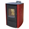 Nemaxx P6 Pelletofen Pelletkamin Pelletkaminofen 6 KW Kaminofen Heizofen Pellet Ofen Kamin Pelletheizung Heizung - Rot - WiFi-Ready