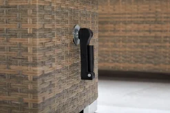 Merxx Tisch "Bellante" - Stahlgestell Mit Kunststoffgeflecht Mudbraun -Garten- & Gewächshäuser Geschäft b5445281c340215a4db03203e6f78f71