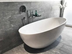 Bädermax Freistehende Badewanne Mineralguss Weiß Glänzend Oval 180x80x60 -Garten- & Gewächshäuser Geschäft b557262b6e2d25290b7ca8f1100d854a