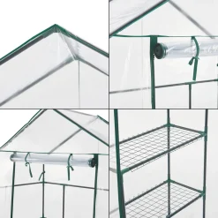 En.casa Gewächshaus Hoorn Mit Ablagen 140 X 73 X 195 Cm Foliengewächshaus Mit Reißverschluss Treibhaus Pflanzhaus Stahlrahmen Transparent 12 En.casa Gewächshaus Hoorn Mit Ablagen 140 X 73 X 195 Cm Foliengewächshaus Mit Reißverschluss Treibhaus Pflanzhaus Stahlrahmen Transparent -Garten- & Gewächshäuser Geschäft b55b3e384b772239d9b4a1b4e14fd0a3