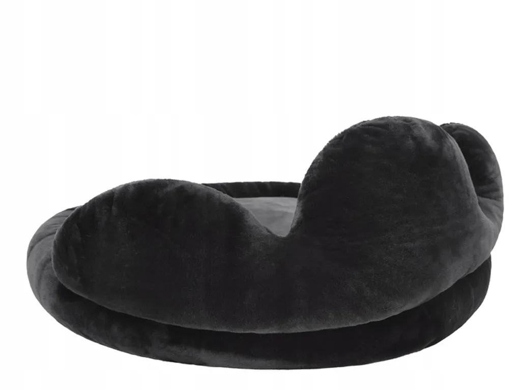 Hundebett Hobbydog PFOTE Tierbett Hundesofa Schlafplatz Couch Rund Plüsch XXL Schwarz 4 Hundebett Hobbydog PFOTE Tierbett Hundesofa Schlafplatz Couch Rund Plüsch XXL Schwarz – Bild 4