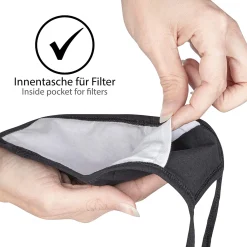 ONVAYA® Mund- Und Nasenmaske | 5 Stück | Schwarz | Atemschutzmaske | Wiederverwendbare Maske | Waschbar | Schutzmaske Aus Baumwolle Mit Innentasche Für Filter | Gesichtsmaske 7 ONVAYA® Mund- Und Nasenmaske | 5 Stück | Schwarz | Atemschutzmaske | Wiederverwendbare Maske | Waschbar | Schutzmaske Aus Baumwolle Mit Innentasche Für Filter | Gesichtsmaske -Garten- & Gewächshäuser Geschäft b5a11e1b796d28a24854402304a0fb93