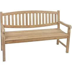 Garden Pleasure Gartenbank Bank LOMBOK Sitzbank Parkbank Holzbank Garten Möbel Holz 3er Teak