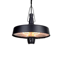 Blumfeldt Camden Heat Deluxe Infrarot-Heizstrahler 2500W , LED , IP24 , Decken-Heizstrahler Im Retro-Design Für Den Außenbereich , Wirkungsbereich: Bis Zu 50 M²