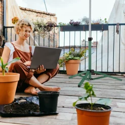 Relaxdays Grüner Sonnenschirmständer Klappbar -Garten- & Gewächshäuser Geschäft b5fbb79a43a3fc309bc9446b9254ef47