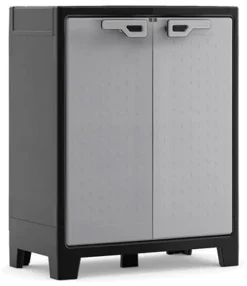 KIS-KETER Keter Low Storage Schrank, Titan, Kunststoff, 2 Regale