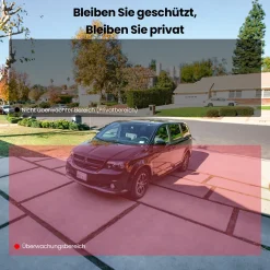 IeGeek 2K Solar Überwachungskamera Aussen Akku, Outdoor Kamera Wlan Mit PIR Bewegungsmelder, Sirene/lichtalarm, Personen/Autoerkennung, Farbnachtsicht, 2-Wege-Audio, Arbeit Mit Alexa, IP65 -Garten- & Gewächshäuser Geschäft b6220ca485548cba8501791c8b6bc099