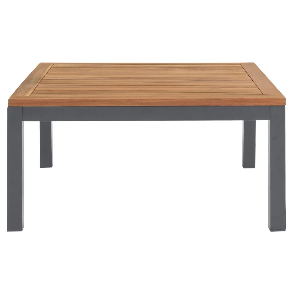 Merax Gartenmöbelset 4-teilig Loungeset Loungegruppe Aus Akazienholz Und Stahlrahmen, Balkonmöbel Set Mit Tisch Und Kissen, 250*172*67cm 6 Merax Gartenmöbelset 4-teilig Loungeset Loungegruppe Aus Akazienholz Und Stahlrahmen, Balkonmöbel Set Mit Tisch Und Kissen, 250*172*67cm – Bild 6